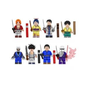 Rurouni Kenshin 8 Minifigure Set - Custom Anime Figure Building